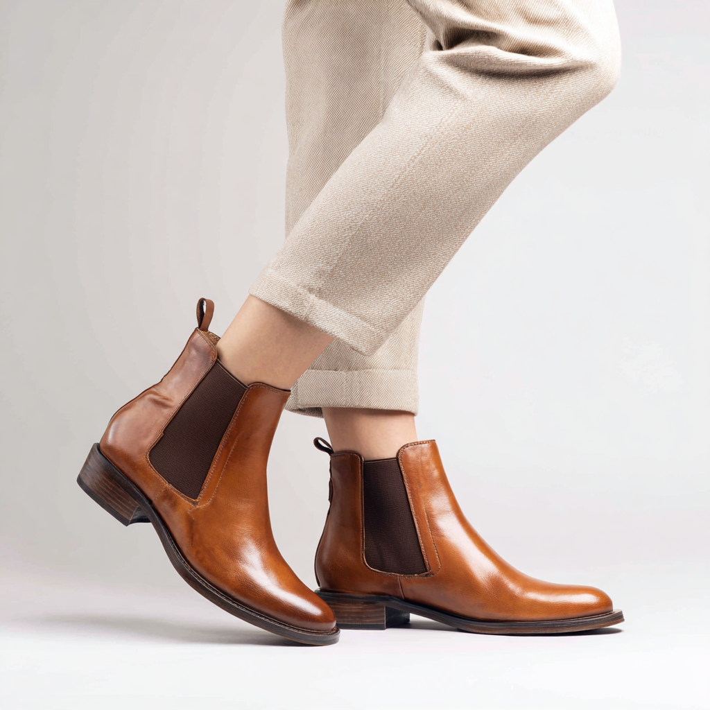 Chelsea Boots for Women with a High-Quality Leather Finish