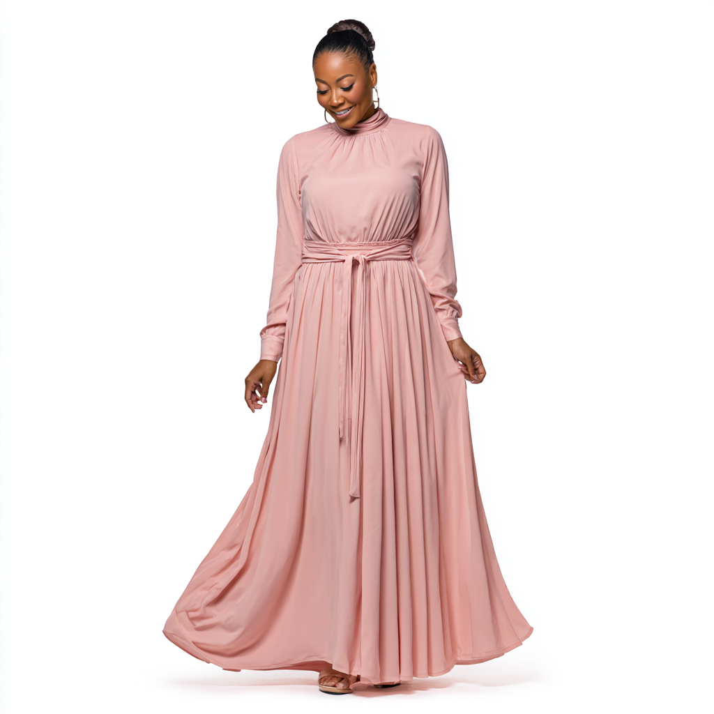 Layali Modest Maxi Dress – Elegant and Covered Style