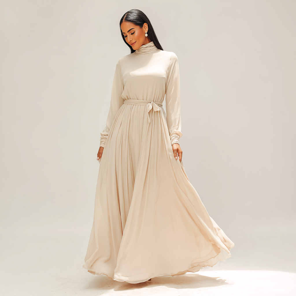 Layali Modest Maxi Dress – Elegant and Covered Style