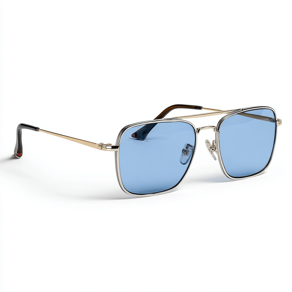 Modern Cut Square Aviator Sunglasses